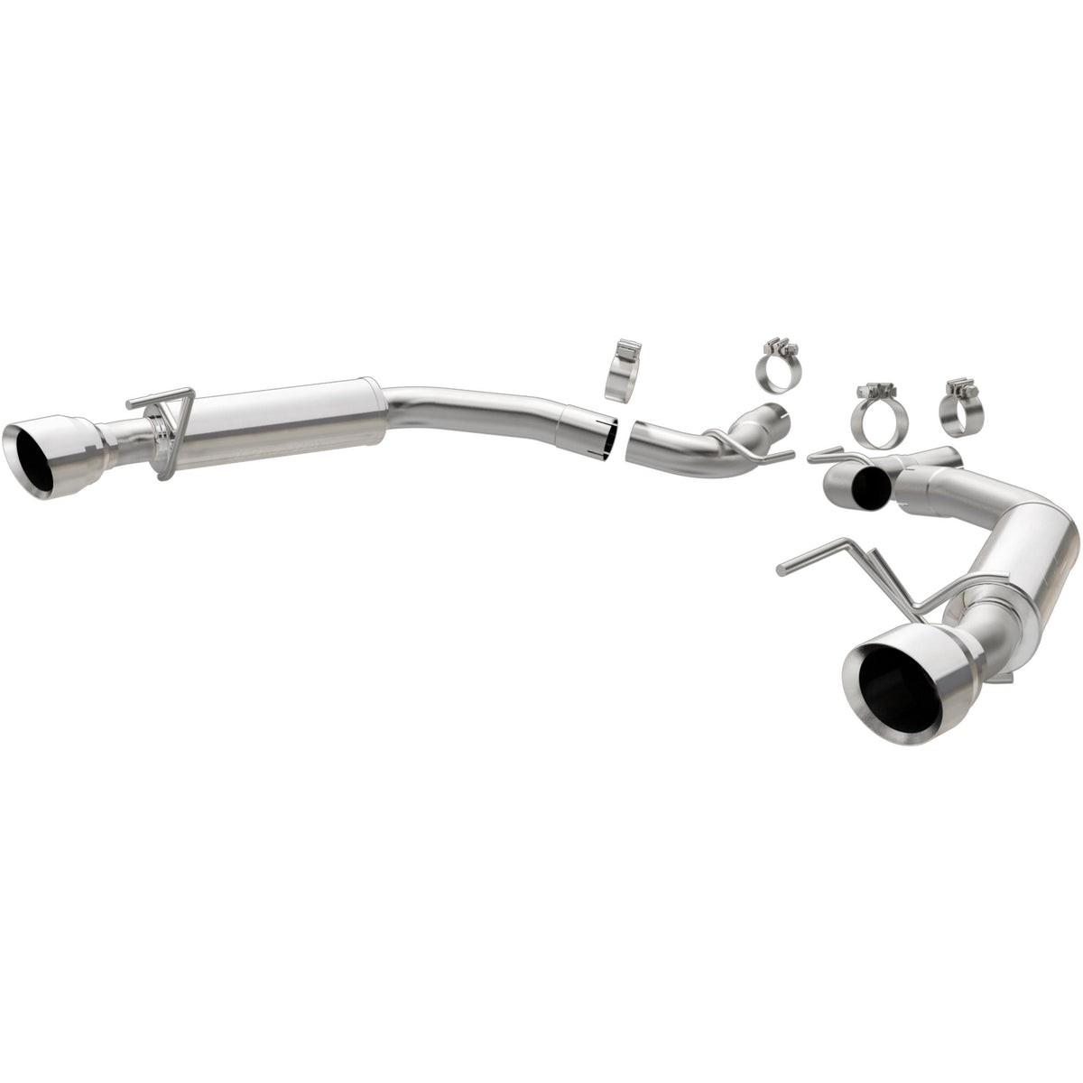 Magnaflow 2.5" Competition Series Axle-Back Exhaust Kit with 4.5" Polished Tips - Without Active Exhaust (2015-2026 Mustang GT / V6)