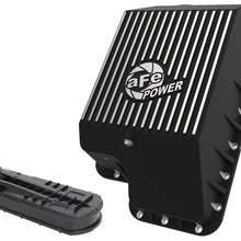 aFe POWER Transmission Pan Black w/ Machined Fins - 46-70122-1
