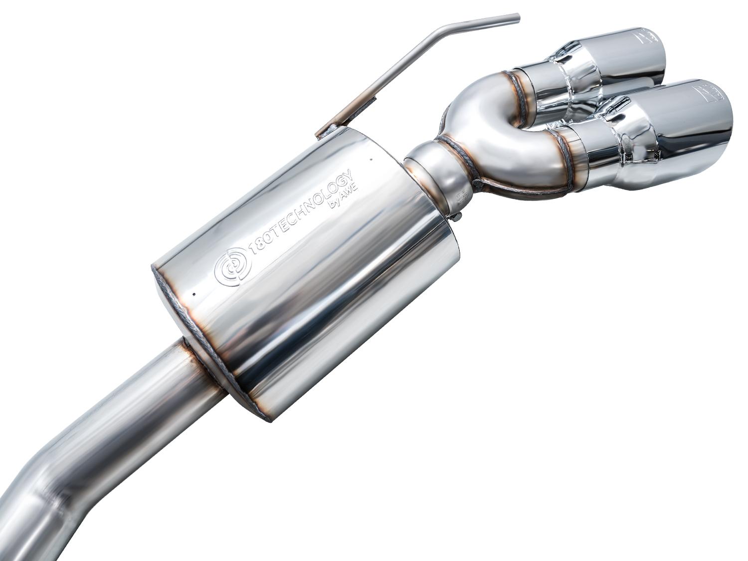 AWE Touring Edition Catback Exhaust - Chrome Silver Tips (2020-2026 Explorer ST) - 3015-42625
