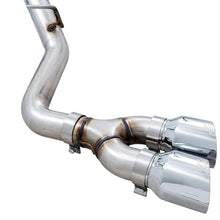 AWE 0FG Catback Dual Side Exit Exhaust for 4th Gen Silverado/Sierra 1500 5.3L (Flat Bumper) - Chrome Silver Tips - 3015-22207