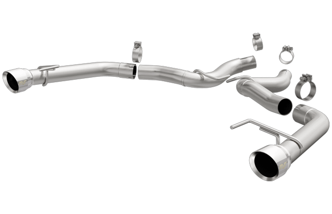 Magnaflow 2015+ S550 Mustang GT 3" Race Axleback w/4.5" Polished Tips
