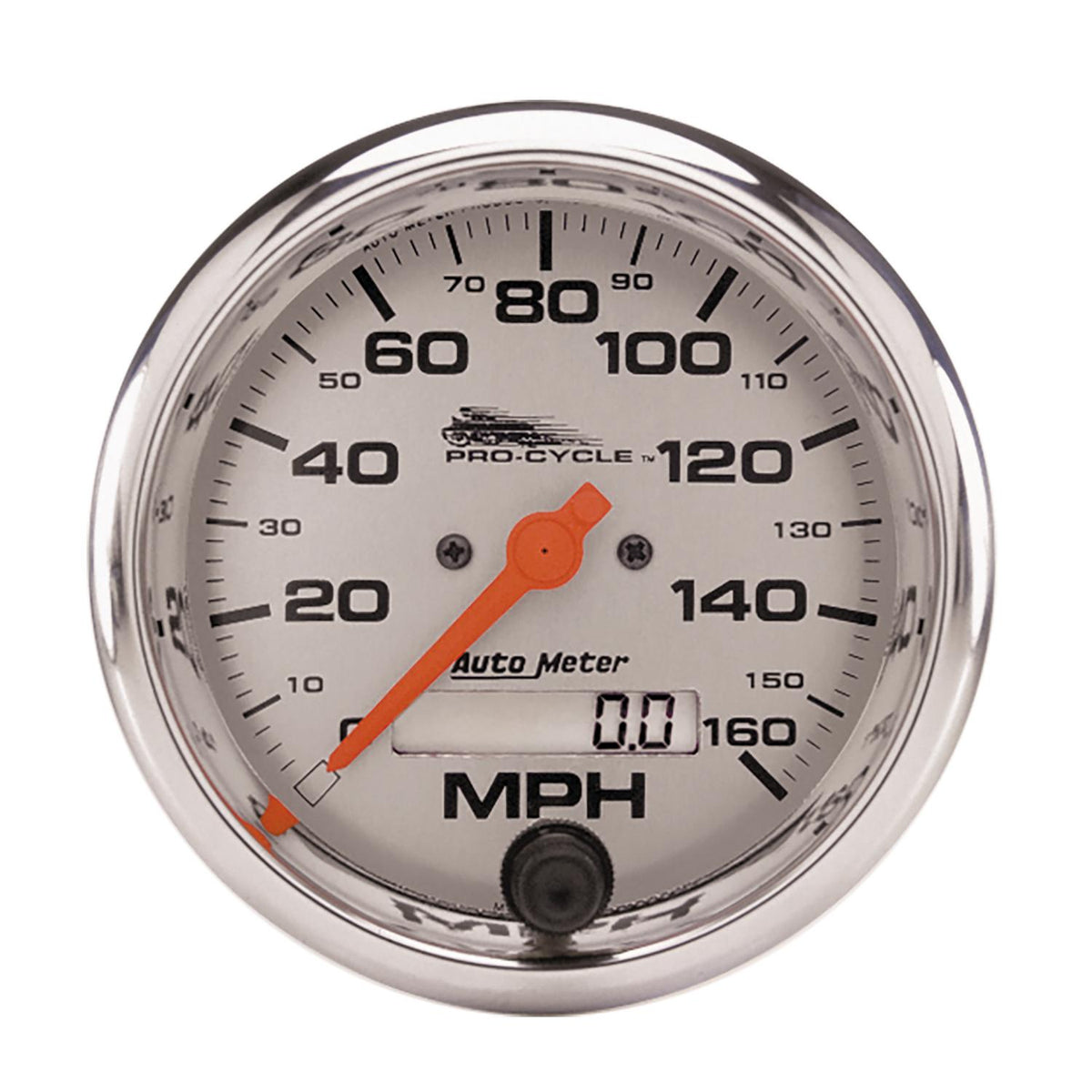 Auto Meter 3-3/4" SPEEDOMETER, 0-160 MPH, SILVER, PRO-CYCLE - 19356