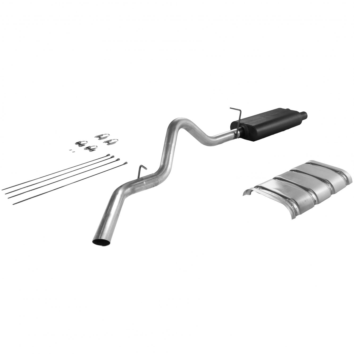 Flowmaster Cat-back System - Single Side Exit - American Thunder - Moderate Sound