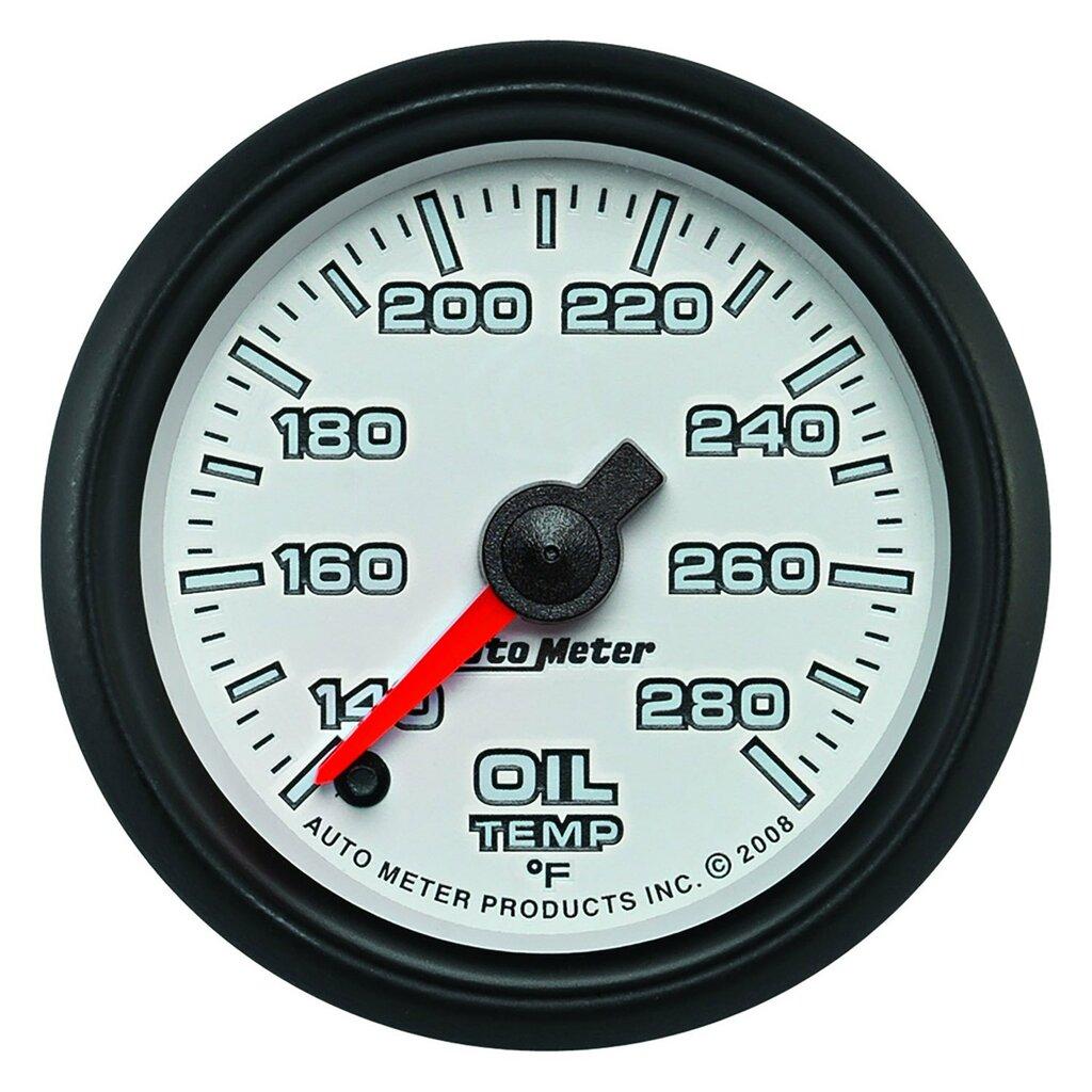 Auto Meter 2-1/16" OIL TEMPERATURE, 140-280 °F, WHITE, PRO-CYCLE - 19540
