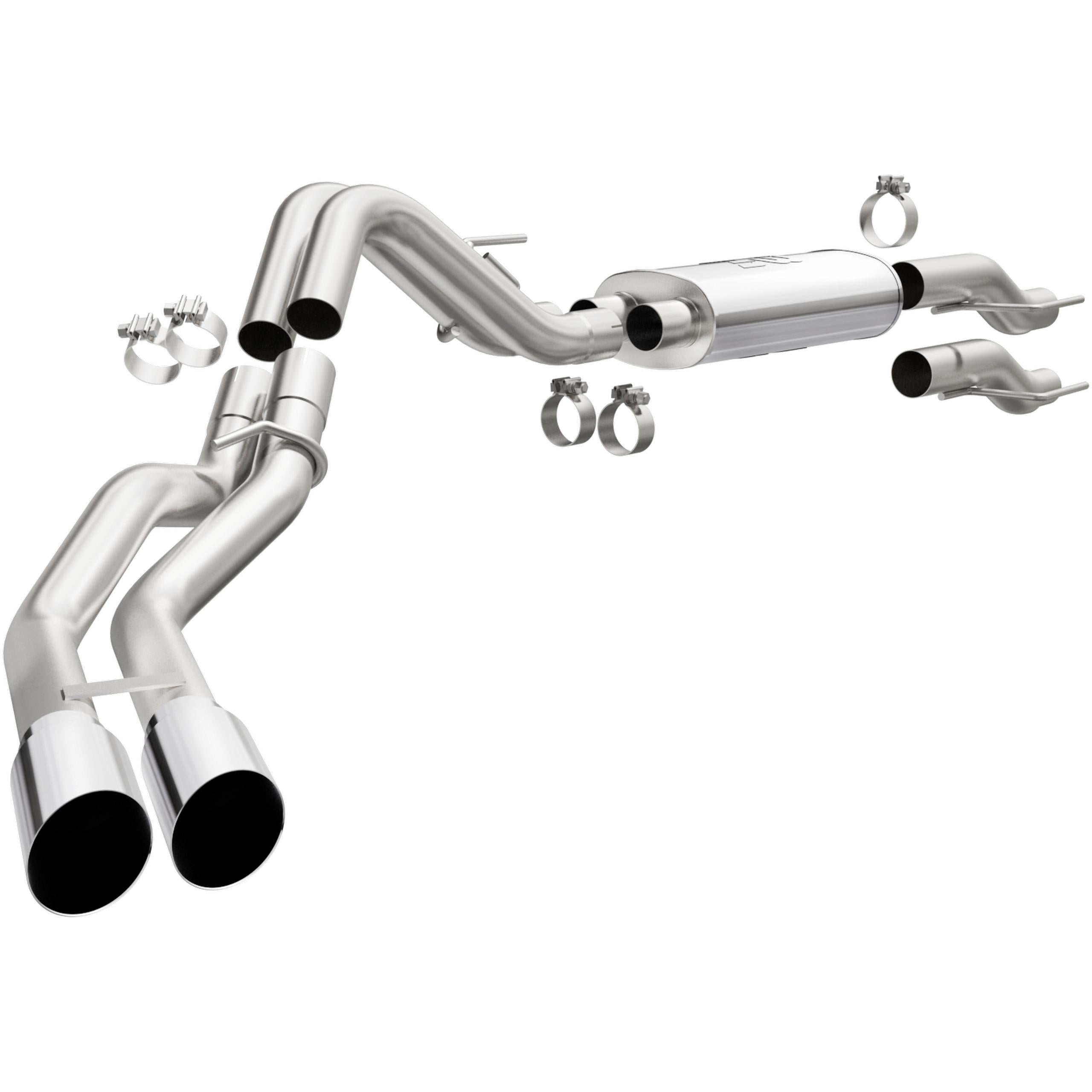 Magnaflow Street Series Stainless Cat-Back System - Dual Side Exit (2015-2025 F150) - 19565