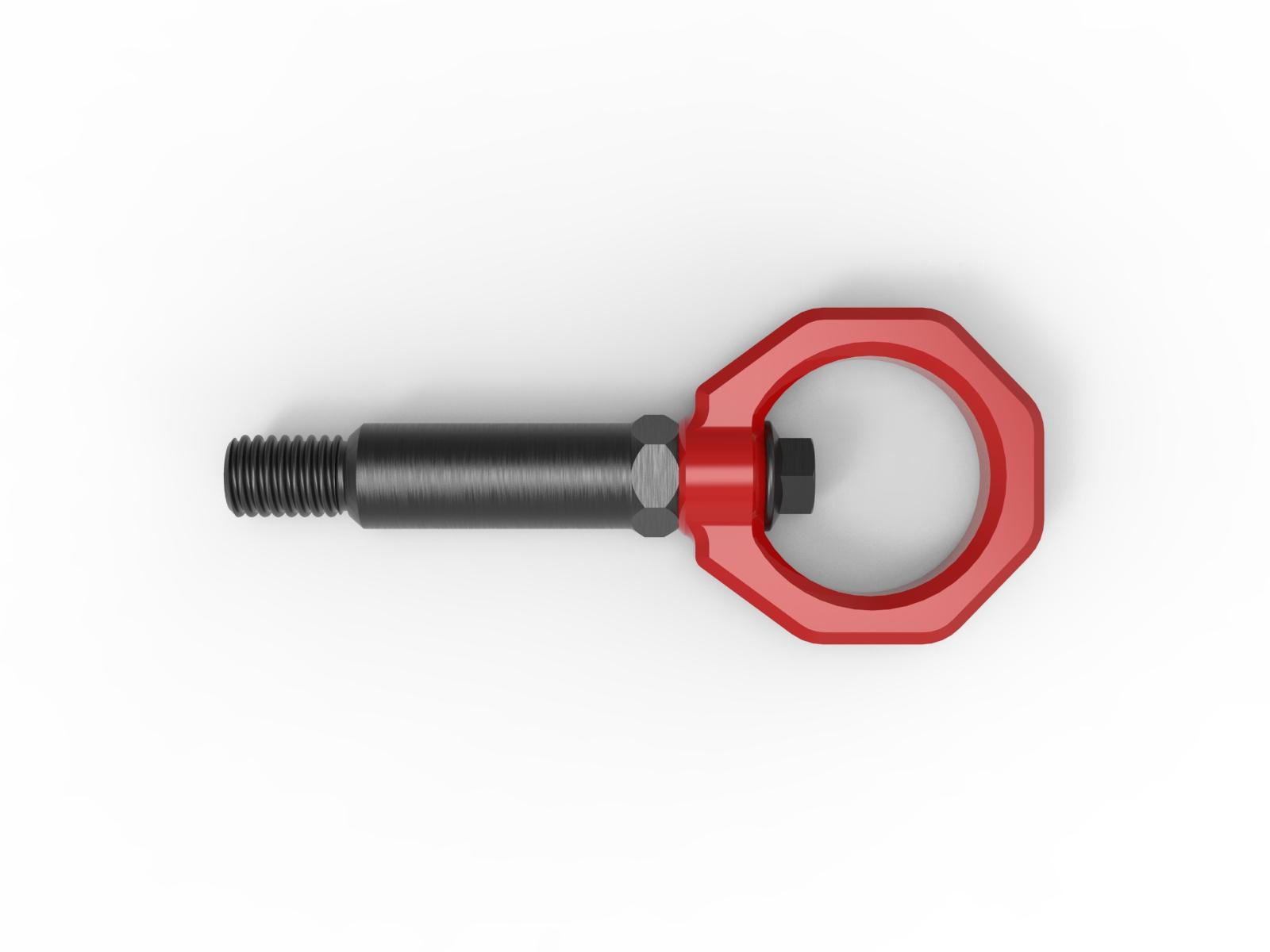aFe CONTROL Front Tow Hook Red - 450-502001-R