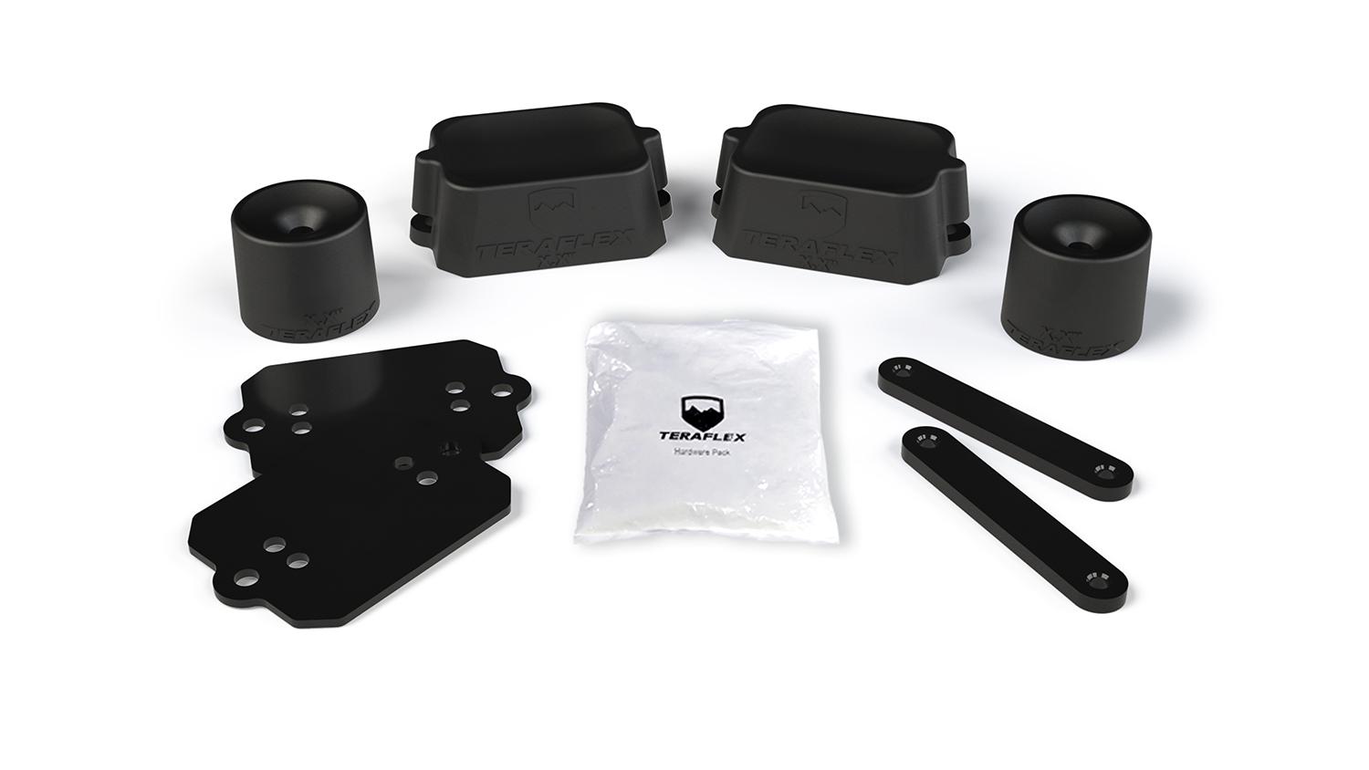 Teraflex 18-Up Wrangler JL 2 Door2 Inch Bump Stop Strike Pad Extension Kit Front & Rear - 1959500
