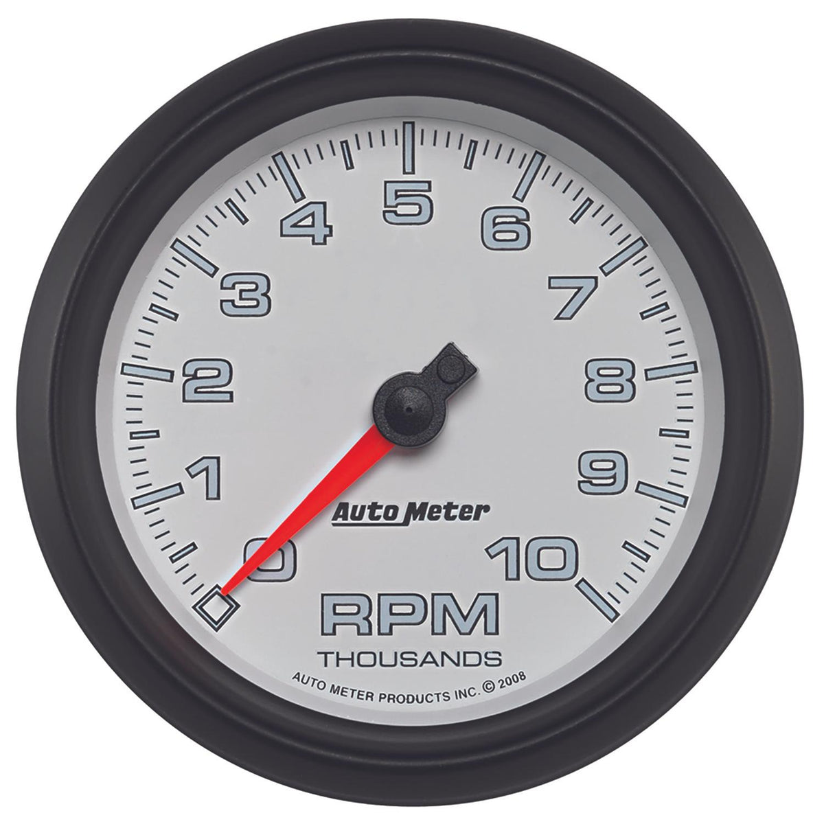 Auto Meter 3-3/8" TACHOMETER, 0-10,000 RPM, WHITE, PRO-CYCLE - 19598