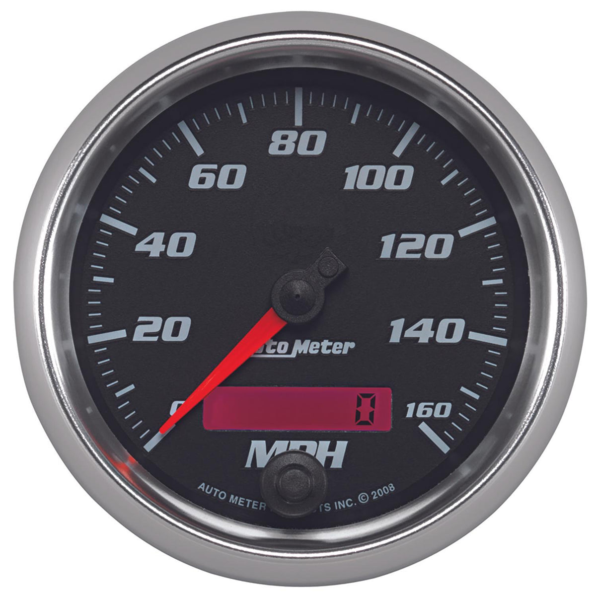 Auto Meter 3-3/8" SPEEDOMETER, 0-160 MPH, BLACK, PRO-CYCLE - 19689