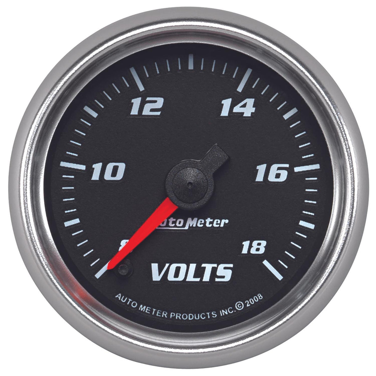 Auto Meter 2-1/16" VOLTMETER, 8-18V, BLACK, PRO-CYCLE - 19692