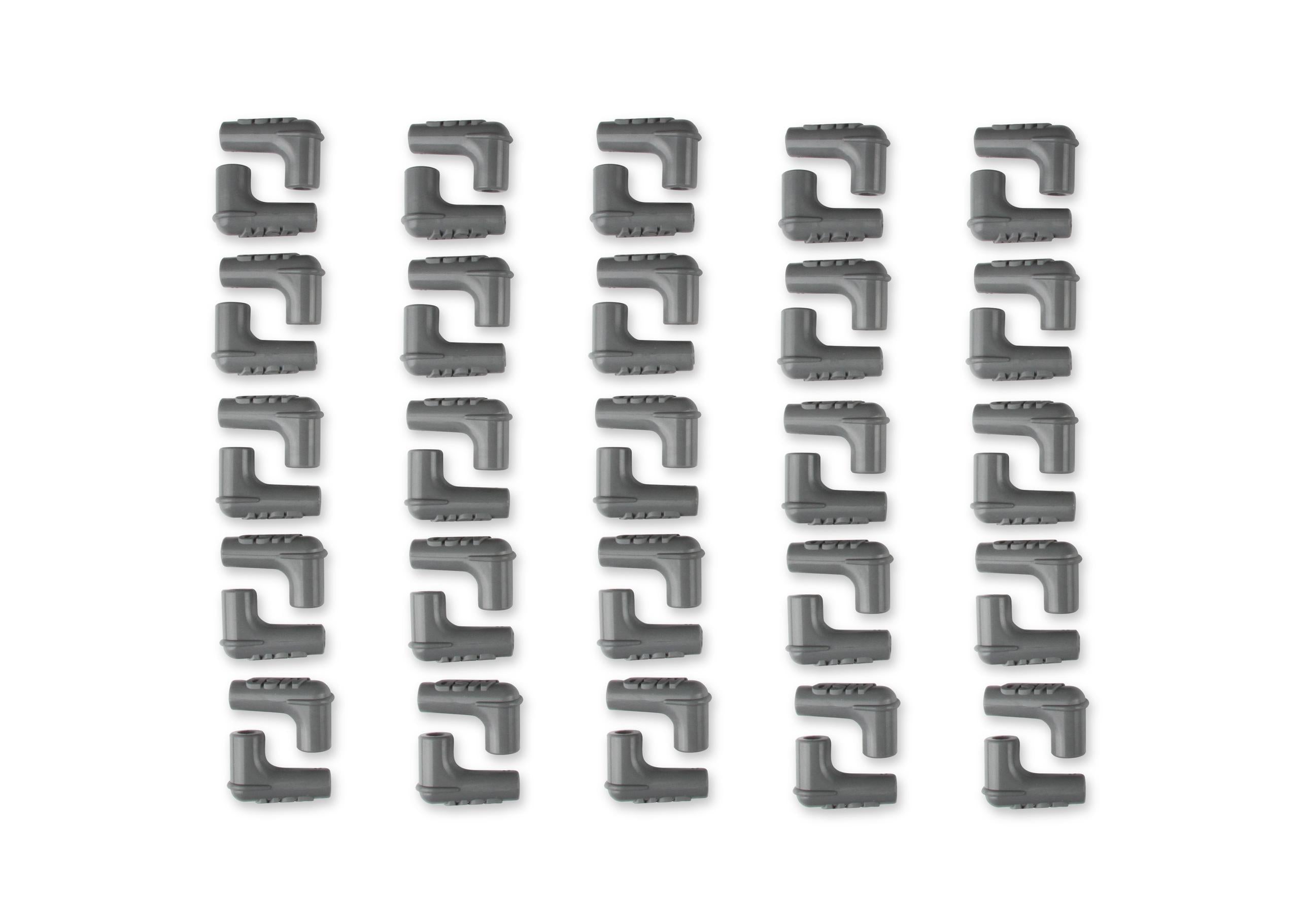 Boots, 90 Degree Logo Spark Plug, Gray Silicone 50EA.  - 34514