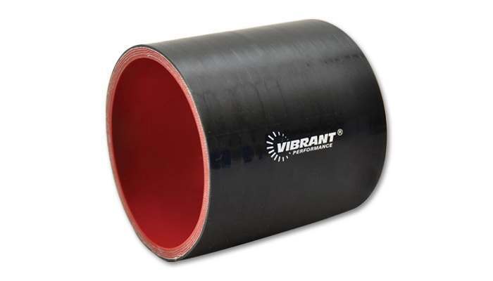 Vibrant Performance Straight Hose Coupler, 2.56" I.D. X 3.00" Long - Black - 19843