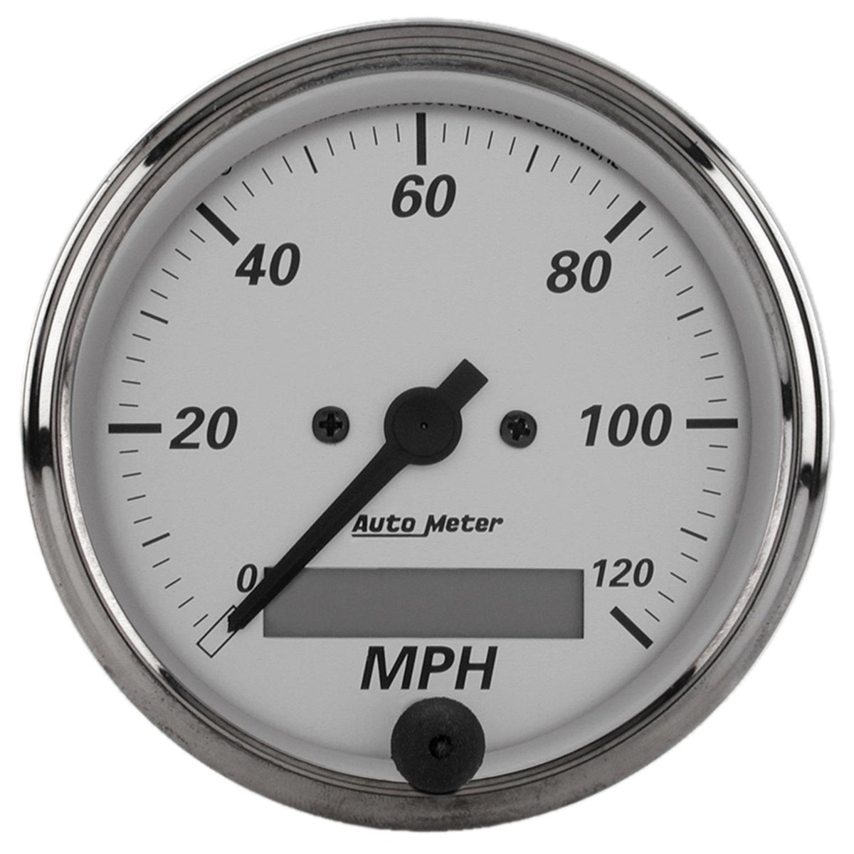 Auto Meter 3-1/8" SPEEDOMETER, 0-120 MPH, AMERICAN PLATINUM - 1988