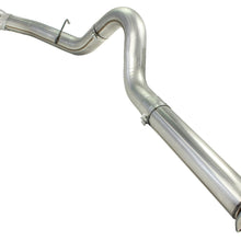 AFE Large Bore-HD 5 IN 409 Stainless Steel DPF-Back Exhaust System w/Polished Tip - 49-43055-P