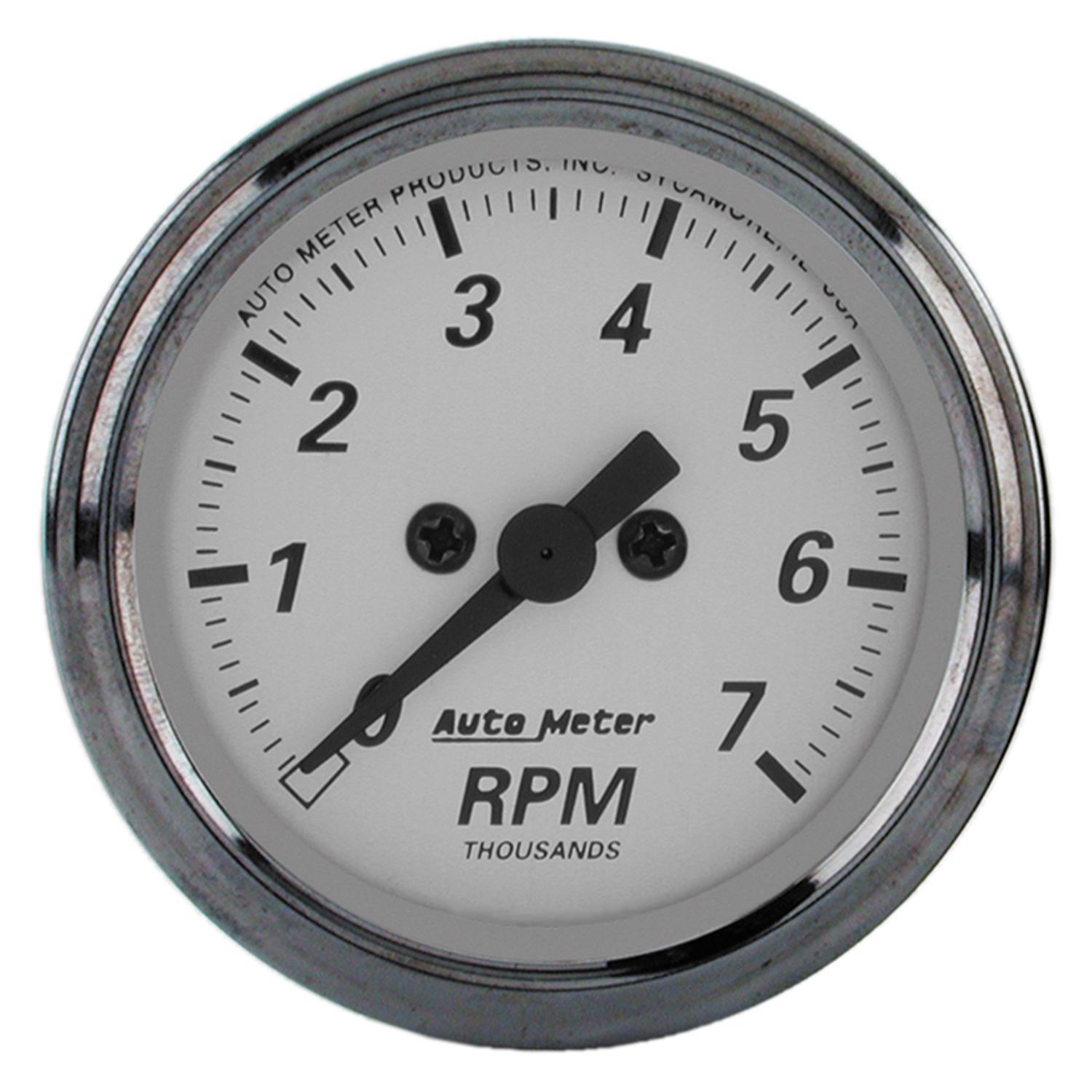 Auto Meter 2-1/16" IN-DASH TACHOMETER, 0-7,000 RPM, AMERICAN PLATINUM - 1994
