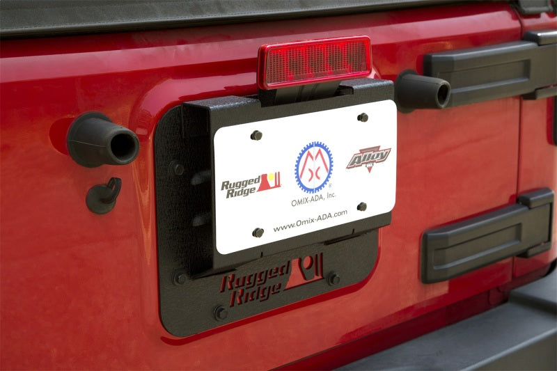 Rugged Ridge Tire Carrier Delete Plate Kit: 07-18 Jeep Wrangler Jk - 11586.11
