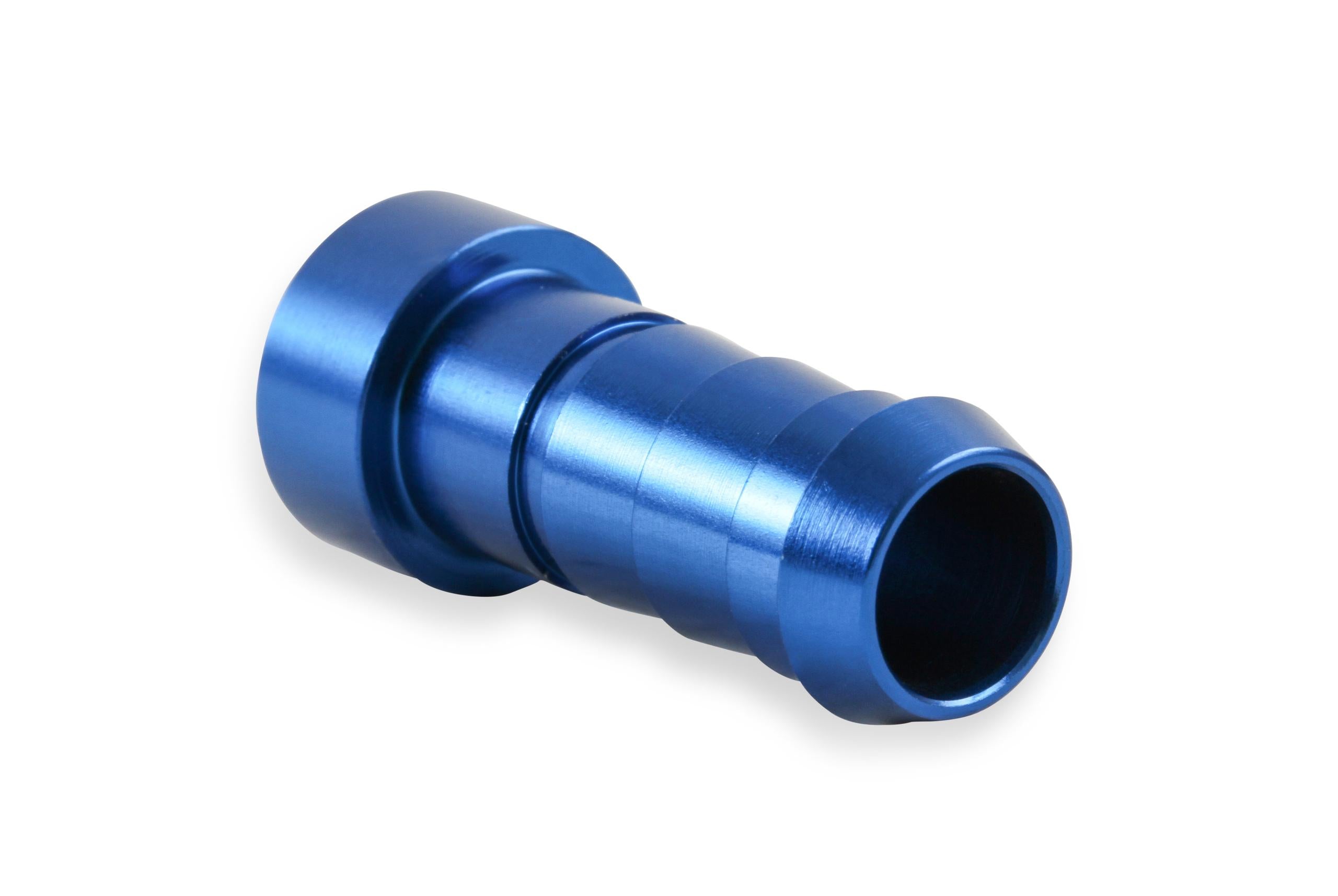 Earls Auto-Crimp Hose End - Straight - Size -10 - Blue - 700110ERL