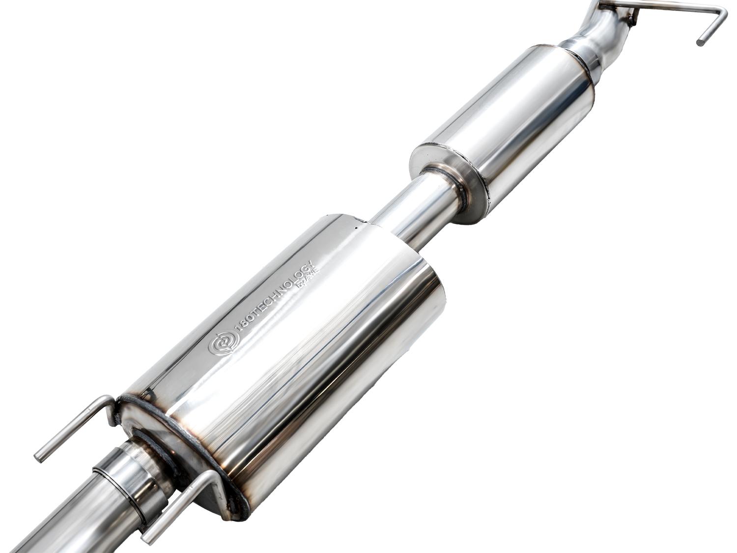 AWE 0FG Exhaust for 3rd Gen Toyota Tundra - Dual Chrome Silver Tips - 3015-32063
