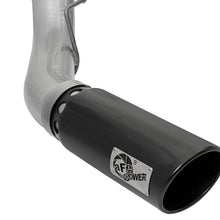 AFE ATLAS 5 IN Aluminized Steel DPF-Back Exhaust System w/Black Tip (2017-2021 F-250 Super Duty, F-350 Super Duty) - 49-03090-B