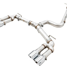 AWE Track Edition Exhaust for Audi 8V S3 - Chrome Silver Tips, 102mm - 3015-42142