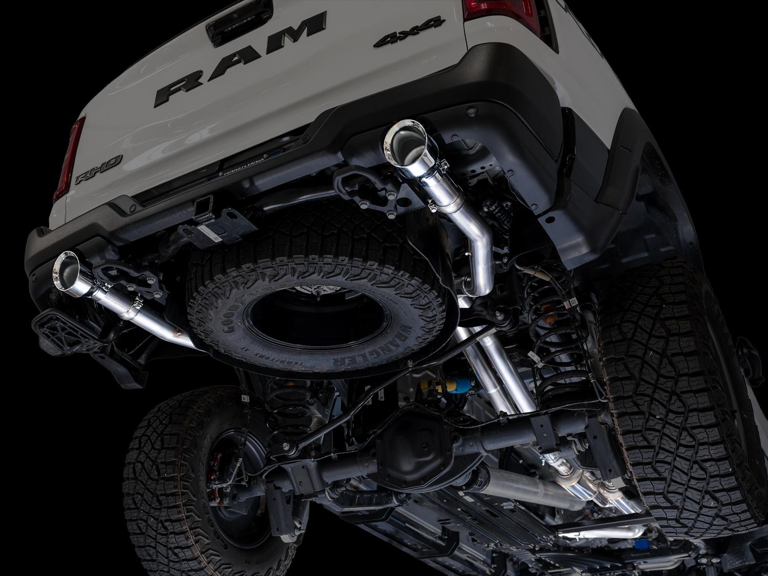 AWE 0FG Catback Exhaust - Chrome Silver Tips (2025+ RAM RHO) - 3015-32630