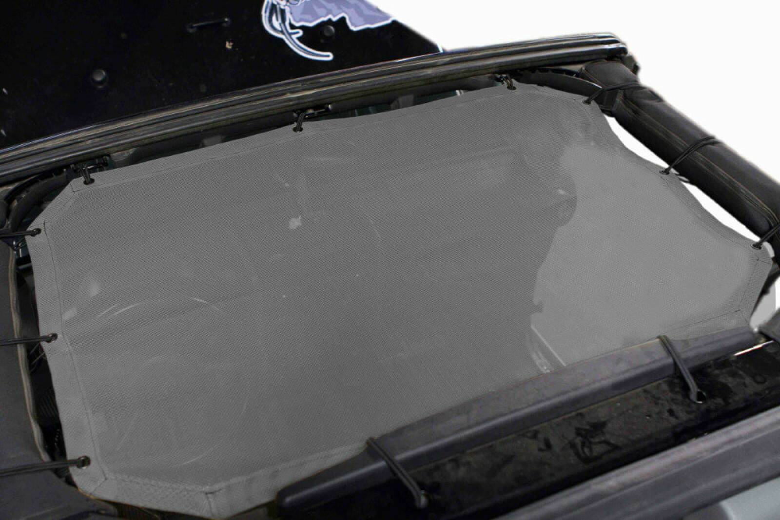 Steinjager Tops and Covers Wrangler JK 2010-2018 Fabric Teddy 2 or 4 Door, Front Seat Only Gray - J0043997