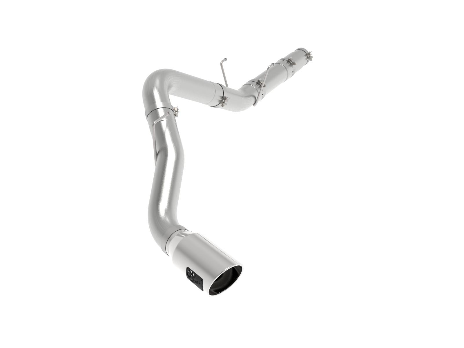 AFE ATLAS 5 IN Aluminized Steel DPF-Back Exhaust System w/Polished Tip (RAM Diesel Trucks 19-24 L6-6.7L (td)) - 49-02078-P