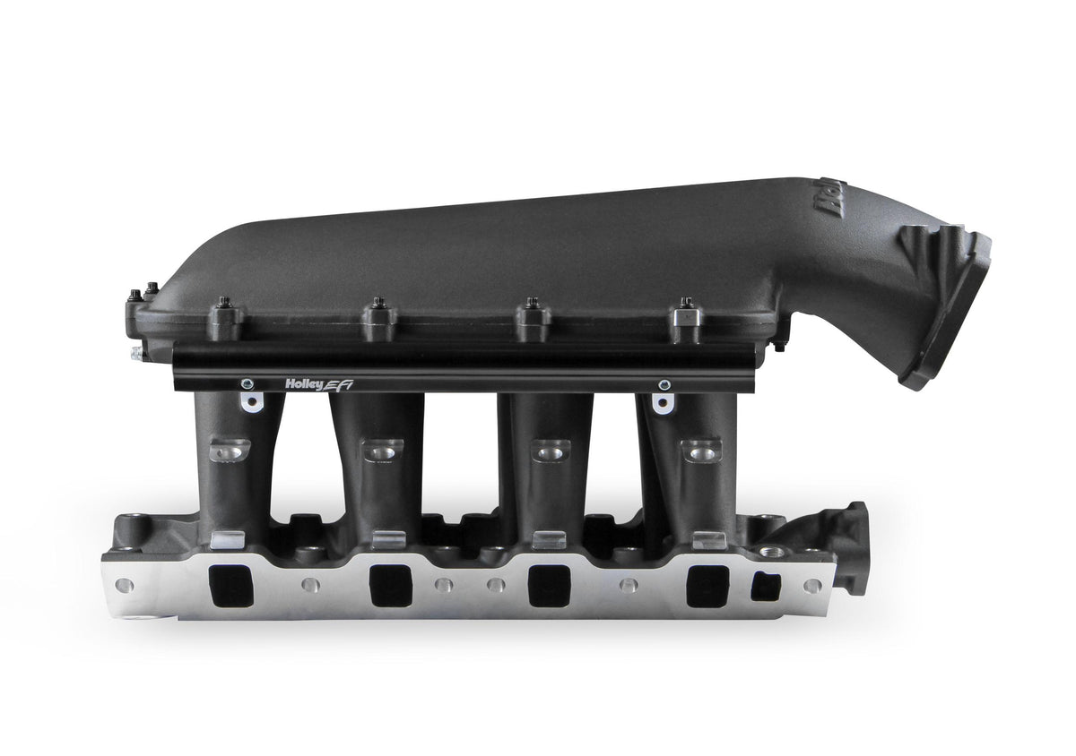 Holley 8.2" SBF Ford Hi-Ram EFI Manifold-Black.  - 300-272BK