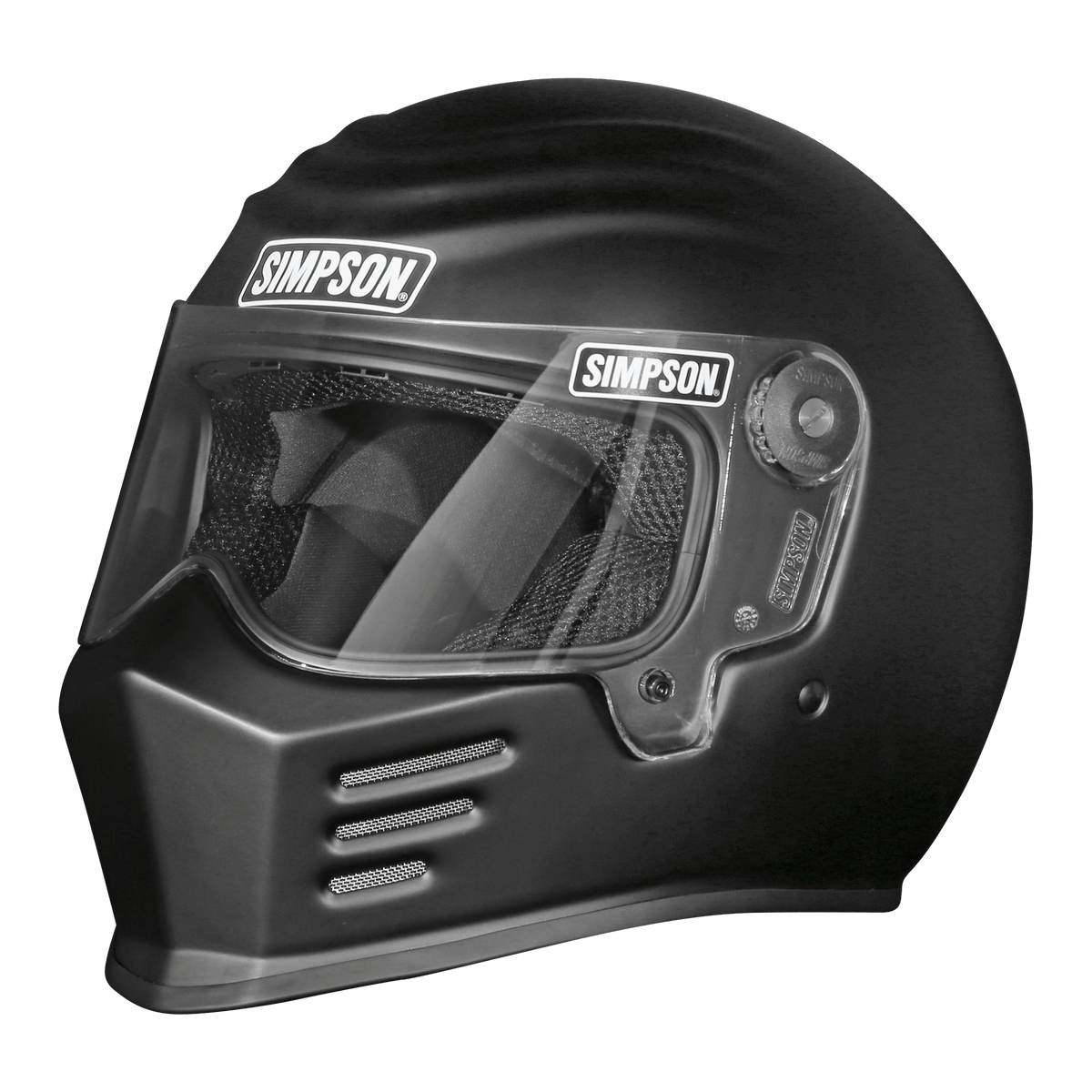 Simpson Racing Outlaw Bandit 3.0 Helmet - Flat Black 2X - OB332X