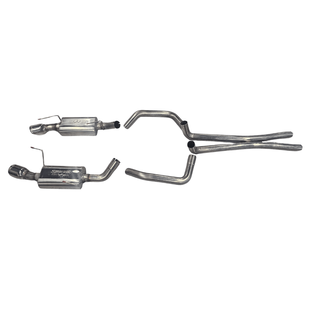 Kooks 05-09 Mustang GT/07-09 GT500. 2-1/2" SS Cat-Back Exhaust w/ Oval Mufflers - 11304150