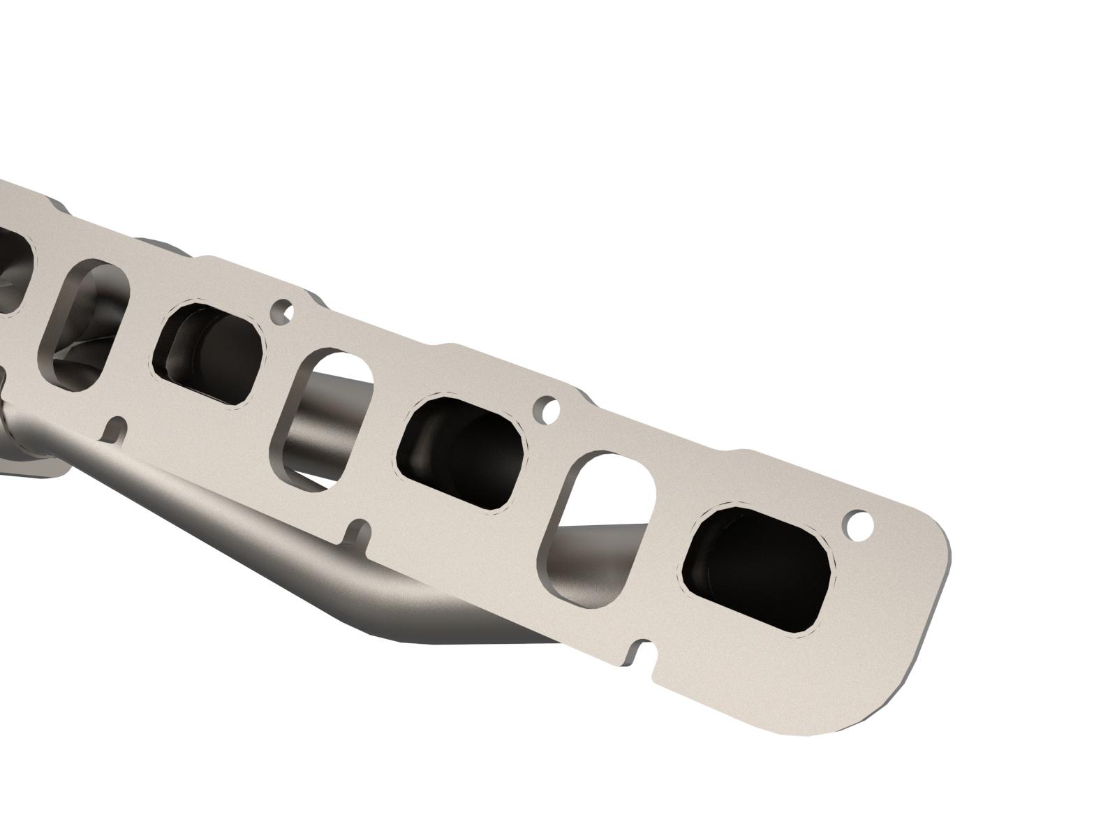 AFE Twisted Steel 1-7/8 IN to 2-3/4 IN 304 Stainless Headers w/ Titanium Coat Finish (Jeep Grand Cherokee Trackhawk (WK2) 18-21/Dodge Durango SRT Hellcat 21-24 V8-6.2L (sc)) - 48-38032-T