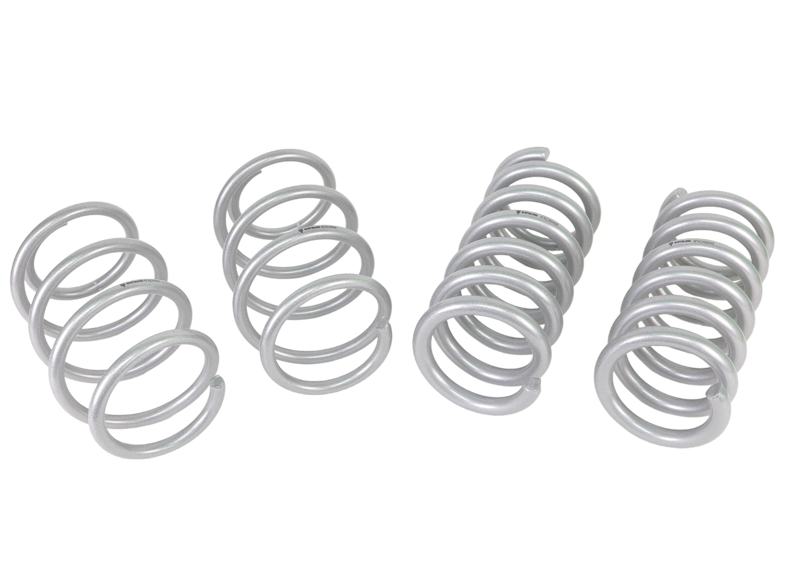 Whiteline Performance Coil Springs Lowered Suits 5.0L Models Excluding Vehicles W/Magneride Damping System Package Front And Rear Performance Coil Spring Kit Lowers Vehicle 35MM Front And 30MM Rear Whiteline - WSK-FRD006