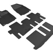 3D MAXpider 2013-2020 Infiniti QX60/JX Kagu 1st & 2nd & 3rd Row Floormats - Black