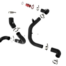 aFe BladeRunner Aluminum Hot and Cold Charge Pipe Kit Black w/ Turbo Muffler Delete (2015-2020 GTI 2.0L) - 46-20415-B