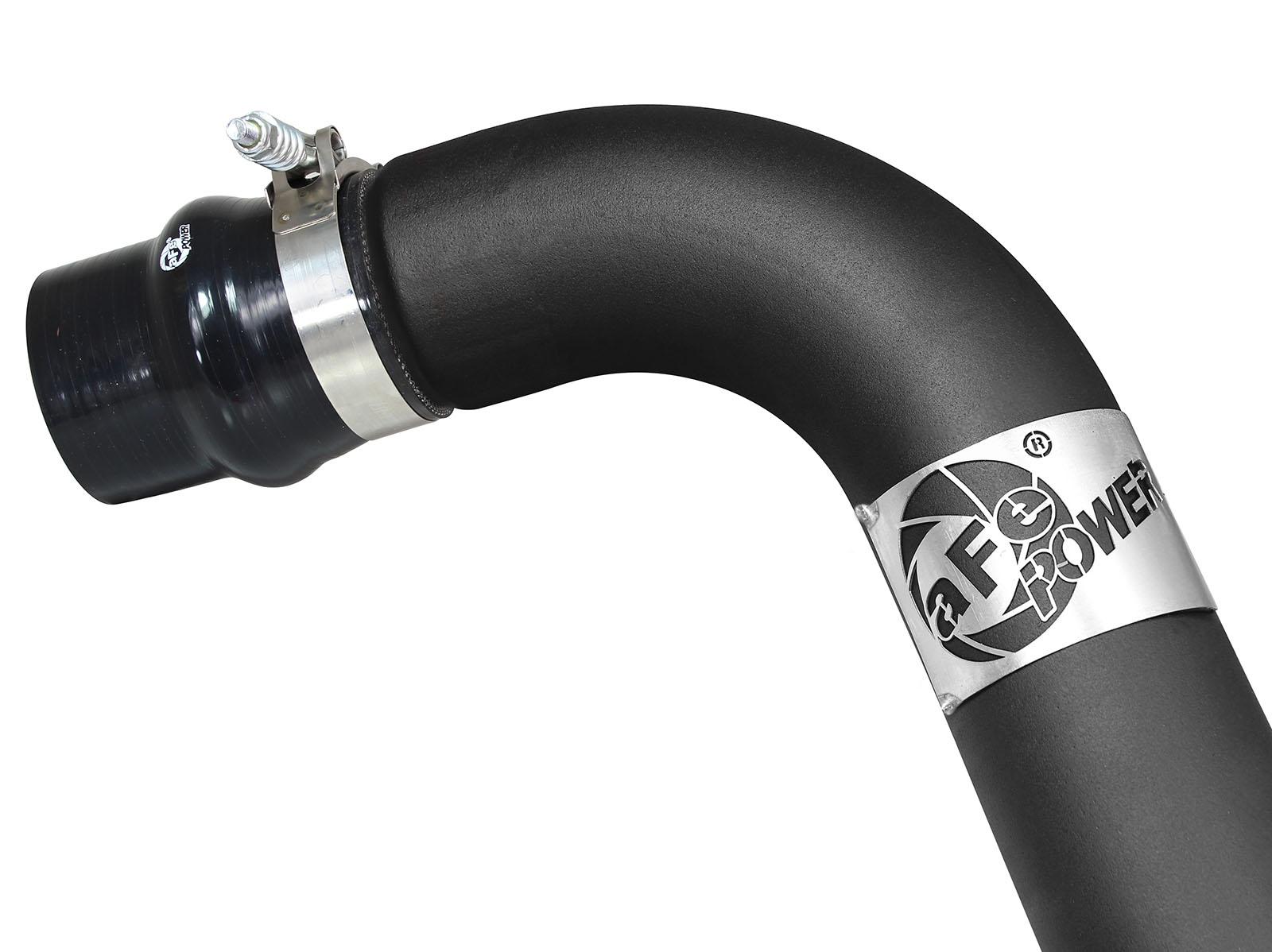 AFE BladeRunner 3 IN Aluminum Hot Charge Pipe Black (2001-2004 Silverado 2500 HD, Silverado 3500, Sierra 2500 HD, Sierra 3500) - 46-20046