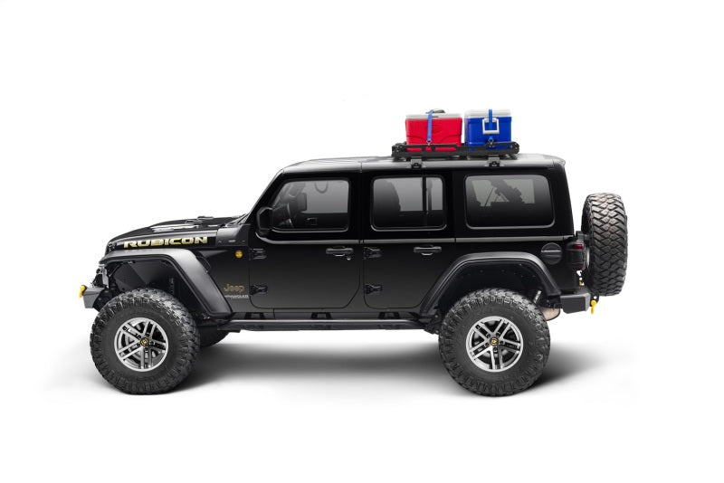 Rugged Ridge Roof Rack W/ Basket Ht;Black;Jeep - 11703.05