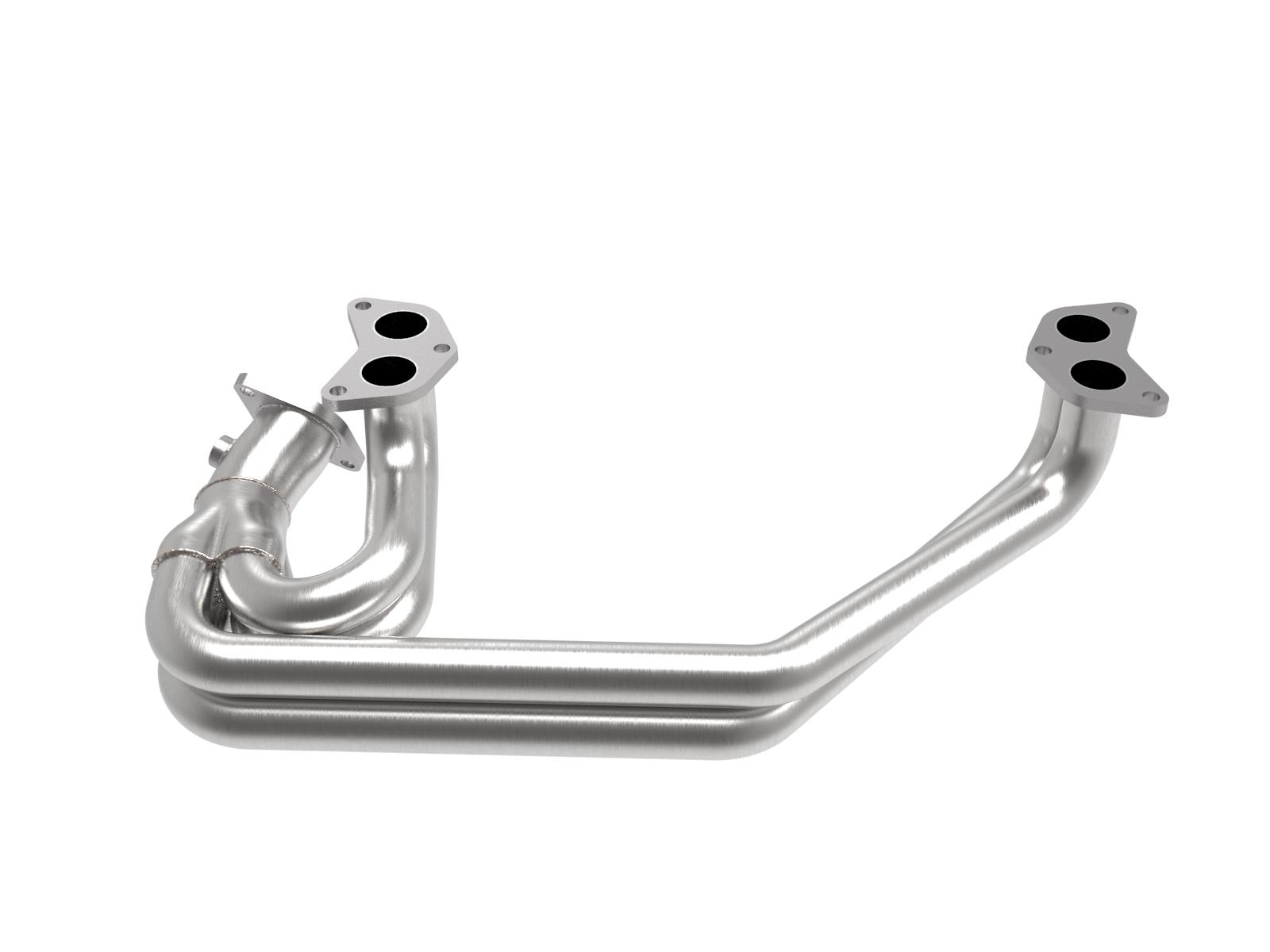 AFE Twisted Steel Long Tube Header 304 Stainless Steel (Subaru Impreza WRX/STi/Legacy 02-21 H4-2.0L (t)/2.5L (t)) - 48-36803