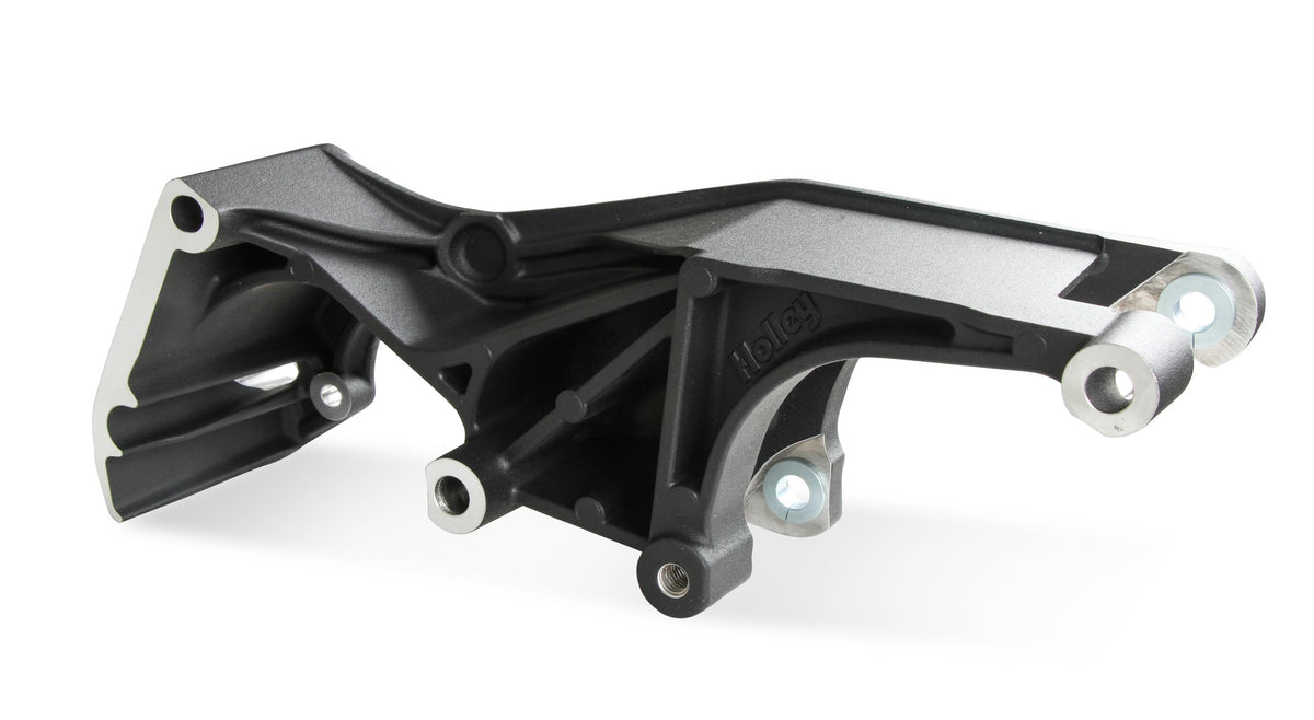Holley Low LS Complete Accessory Drive System (Alt, P/S &amp; A/C)- Black Finish.  - 20-162BK