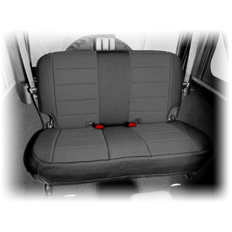 Rugged Ridge Seat Cover Rear Neoprene Black; 07-18 Jeep Wrangler Jk - 13265.01