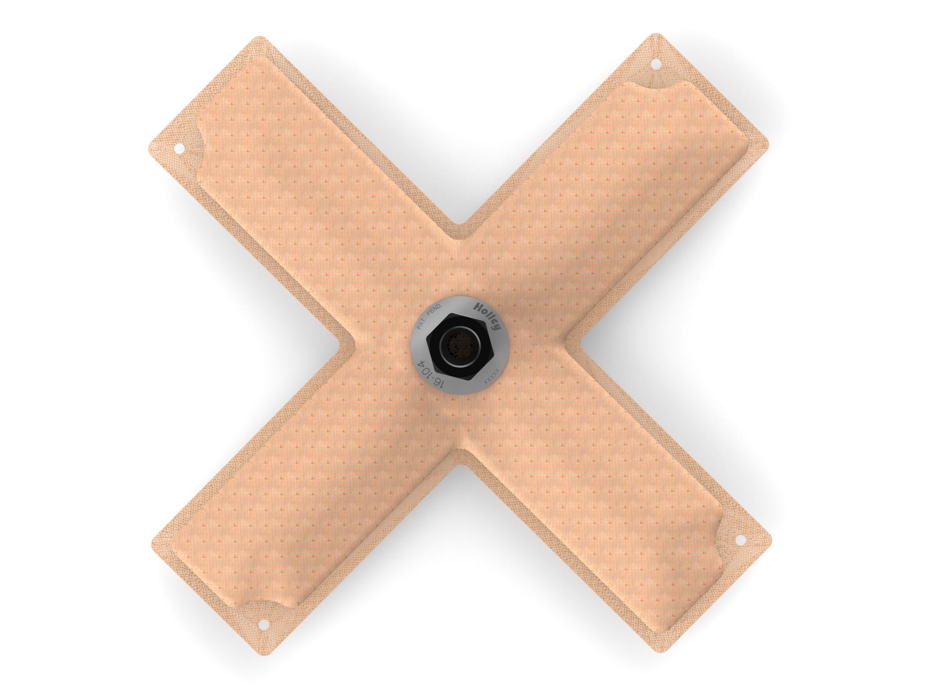 Holley 11" x 11" HydraMat, Cross.  - 16-104