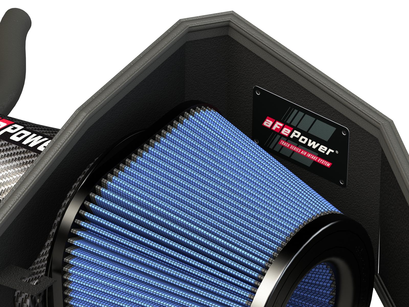 AFE Track Series Stage-2 Carbon Fiber Intake System w/ Pro 5R Filter (2011-2021 300, Challenger, Charger) - 54-12172-C