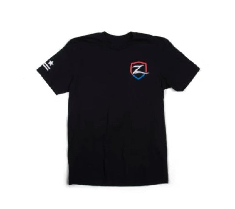 Zone Offroad Black Premium Cotton T-Shirt w/ Patriotic Zone Logos - XL - ZONU9162XL
