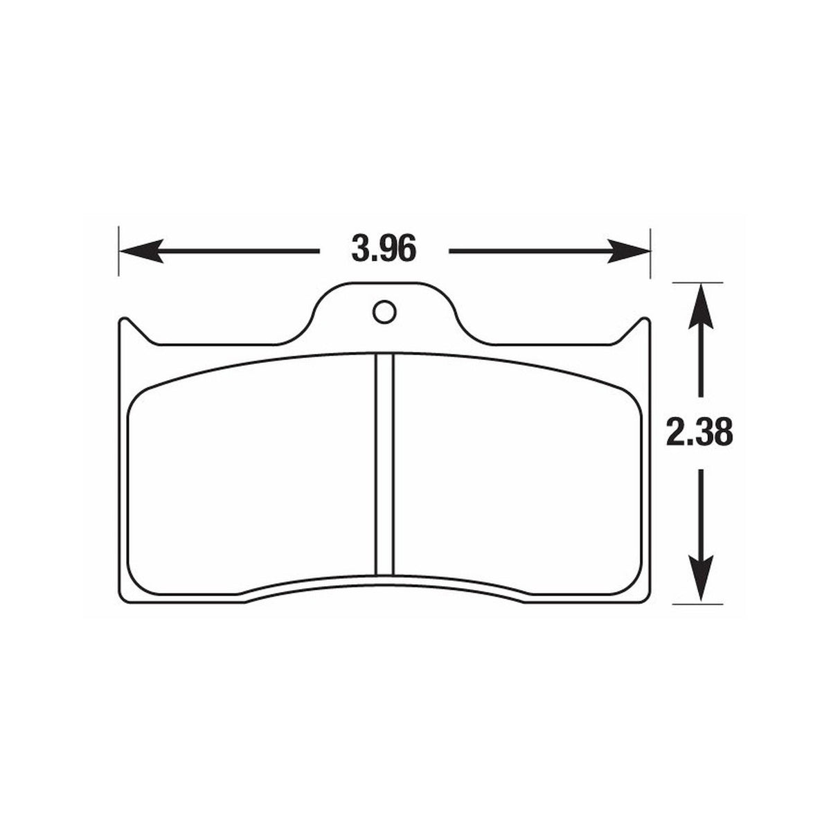 Baer 6070012 S4 4 Piston Caliper Replacement Pads (Street Compound)