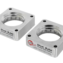 AFE Silver Bullet Throttle Body Spacer Kit (Pair) (2008-2020 370Z, 370Z, Q50, Q60, G37) - 46-36007