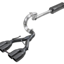 AFE Rebel Series Cat-Back Exhaust System w/ Quad Black Tip (2018-2021 Wrangler, Wrangler) - 49-38071-B