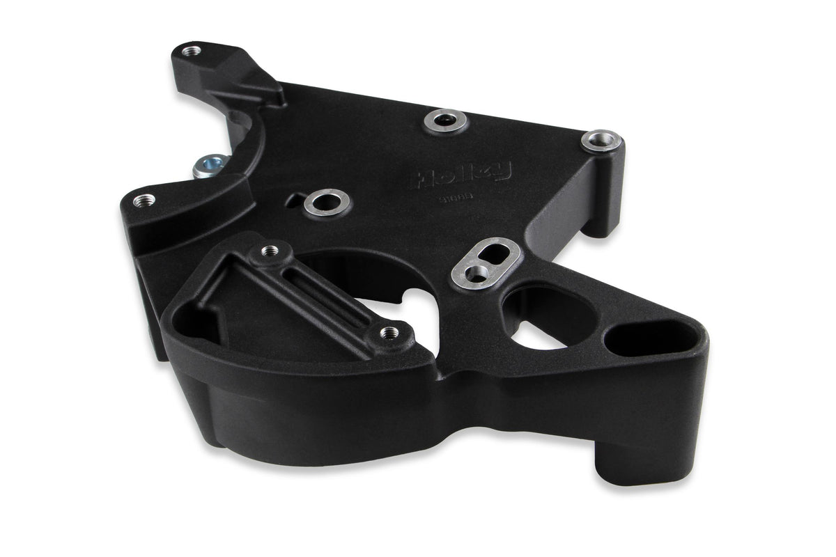 Holley LS/LT Complete Accessory Drive Kit- Black Finish.  - 20-137BK