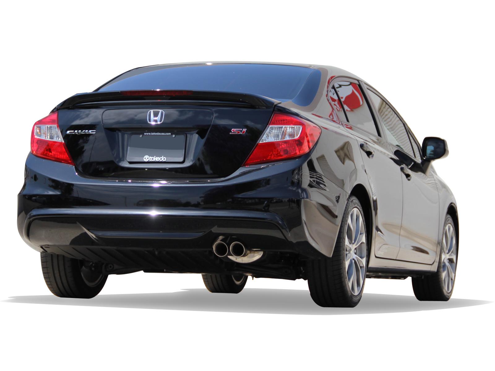 AFE Takeda 2-1/2in 409 Stainless Steel Cat-Back Exhaust System (2012-2015 Civic) - 49-46601