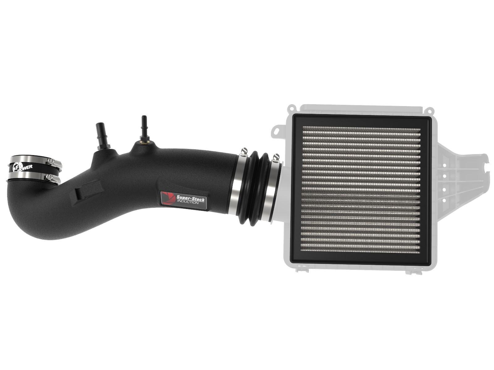 AFE Super Stock Induction System w/ Pro DRY S Filter (2015-2020 F-150) - 55-10011D