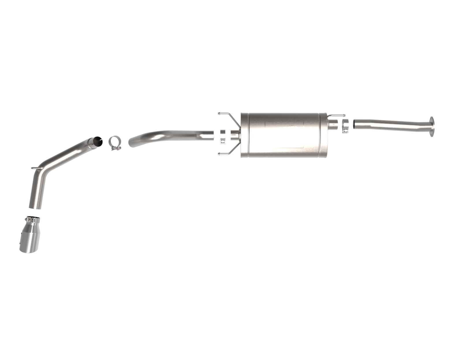 AFE Apollo GT Series 2-1/2 IN to 3 IN 409 SS Cat-Back Exhaust System w/ Polish Tip Toyota Tacoma 16-22 L4-2.7/V6-3.5L - 49-46063-P