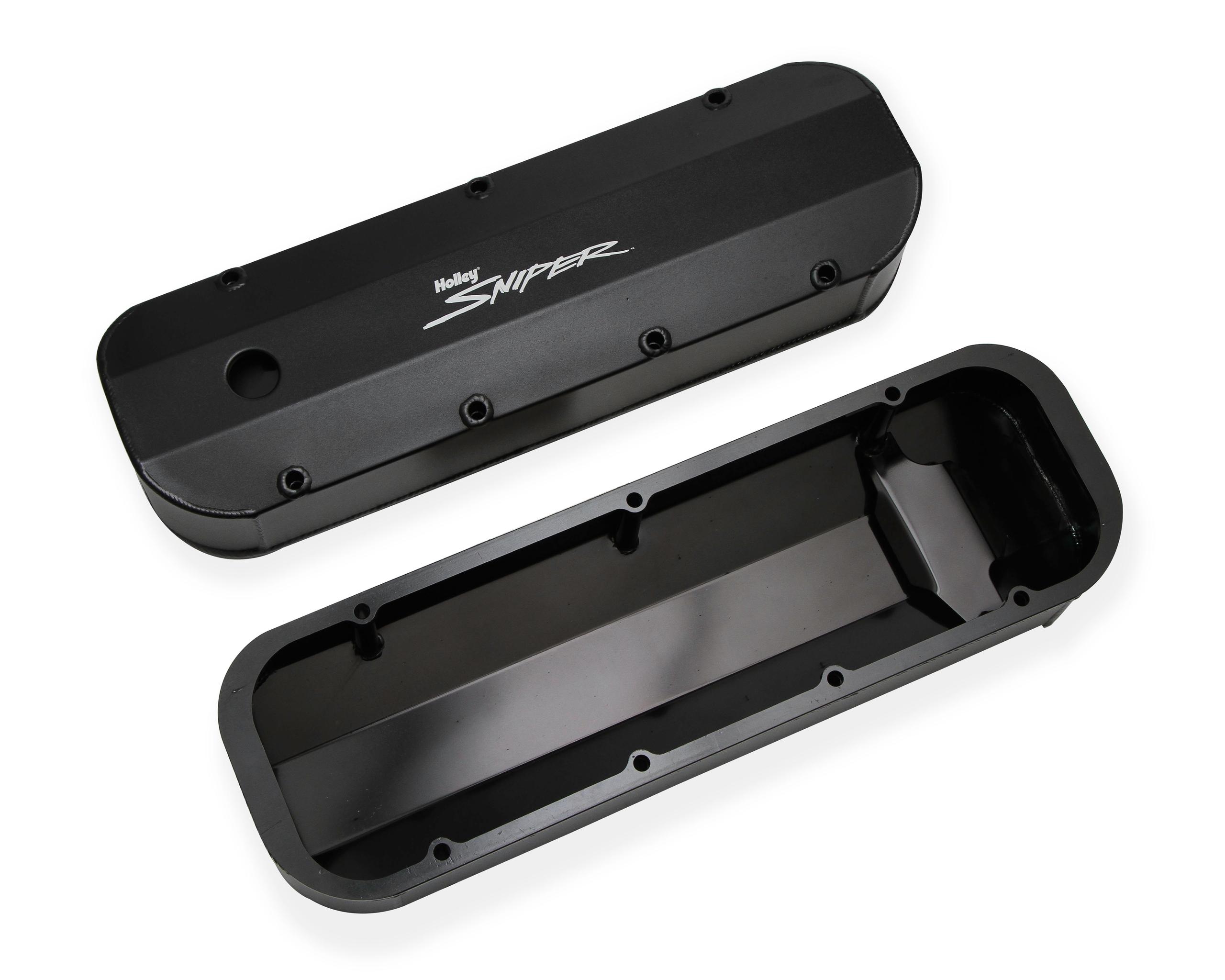 Holley Aluminum Valve Cover Set - 890002B